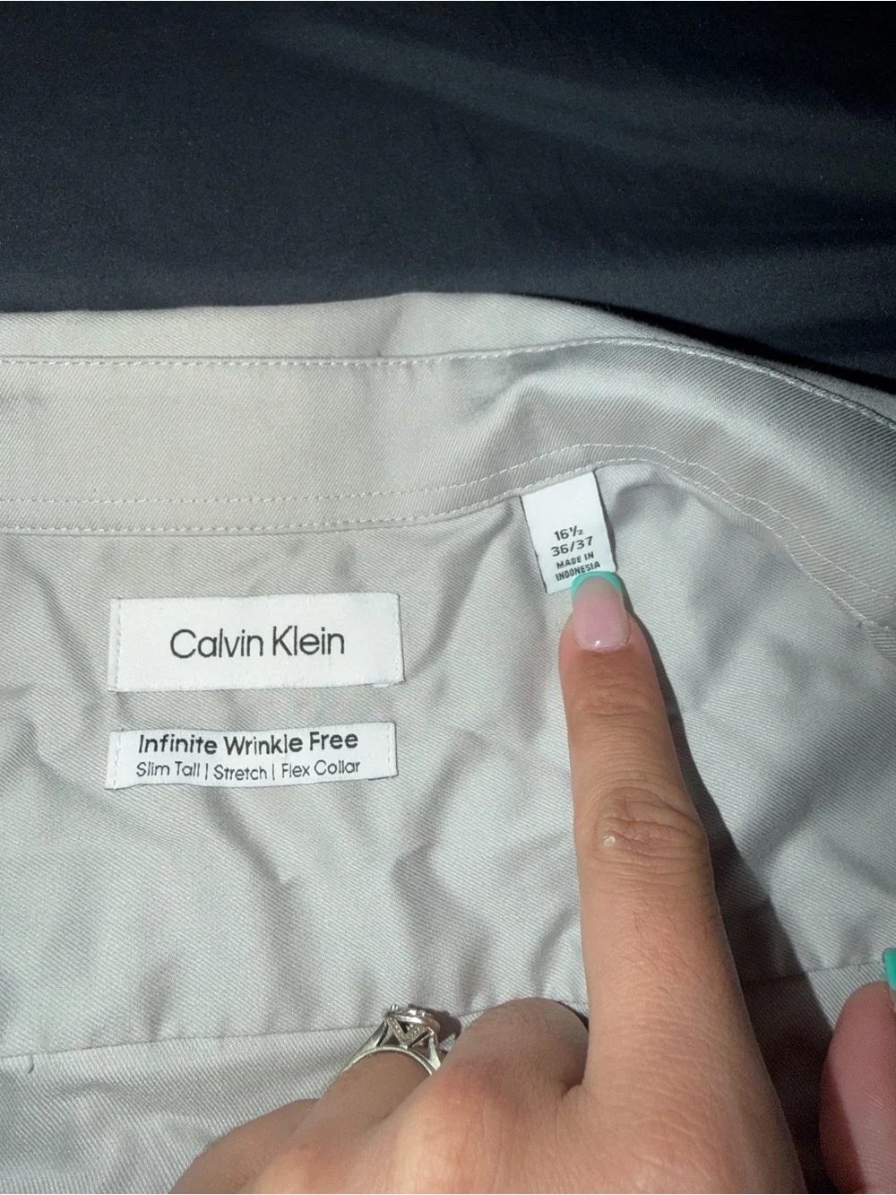 Calvin Klein Light Gray Dress Shirt